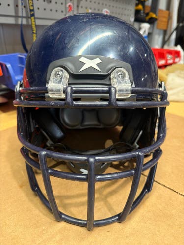 USED XENITH X2E+ YOUTH FOOTBALL HELMET - MEDIUM - NAVY