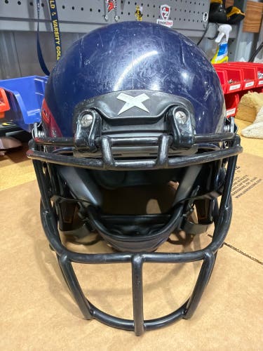 USED XENITH X2E+ YOUTH FOOTBALL HELMET - SMALL - NAVY