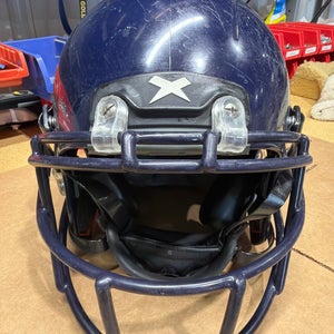 USED XENITH X2E+ YOUTH FOOTBALL HELMET - SMALL - NAVY
