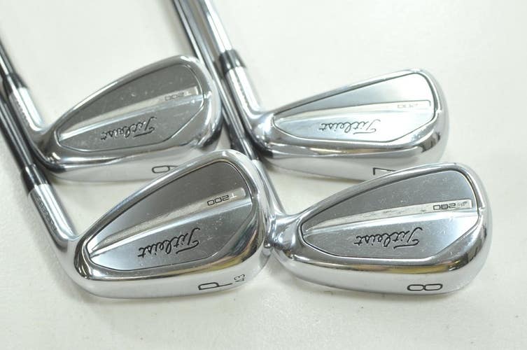 Titleist T200 2023 7-PW Iron Set Stiff Flex RH AMT Tour White S300 Steel #212047