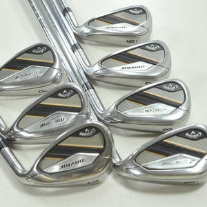 Callaway Mavrik 6-PW,AW,GW Iron Set Regular Flex Right KBS MAX 80g Steel #212031