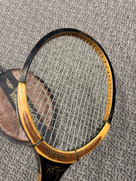 ビンテージ ADVANTAGE ［レア品］Wilson Adult with (Used) Racquet Tennis Advantage Wilson Wood Vintage その他