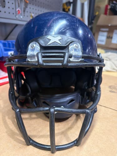 USED XENITH X2E+ YOUTH FOOTBALL HELMET - SMALL - NAVY