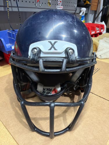 USED XENITH X2E+ YOUTH FOOTBALL HELMET - LARGE - NAVY