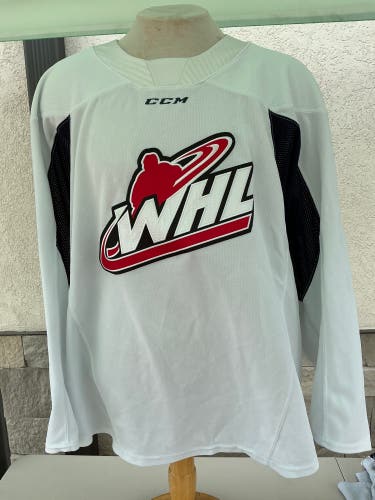 CCM QuickLite Pro Stock WHL Practice Jerseys White 6051