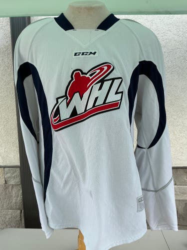CCM Pro Stock WHL Practice Jerseys White 7027