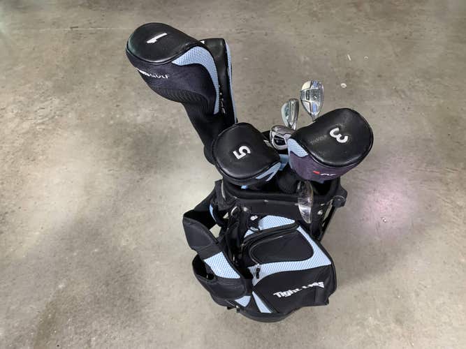 Adams Tight Lies Plus Club Set Driver 3-5-7 Wood 5H 6-9+SW Putter Ladies RH +Bag