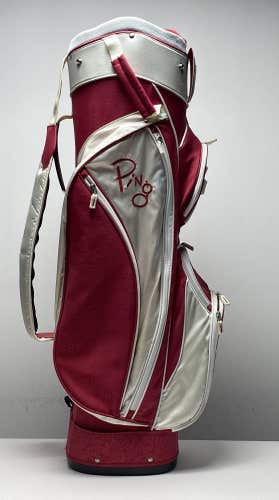 Ping Faith Cart Bag Pink 14-Way Divide Single Strap Womens Golf Bag