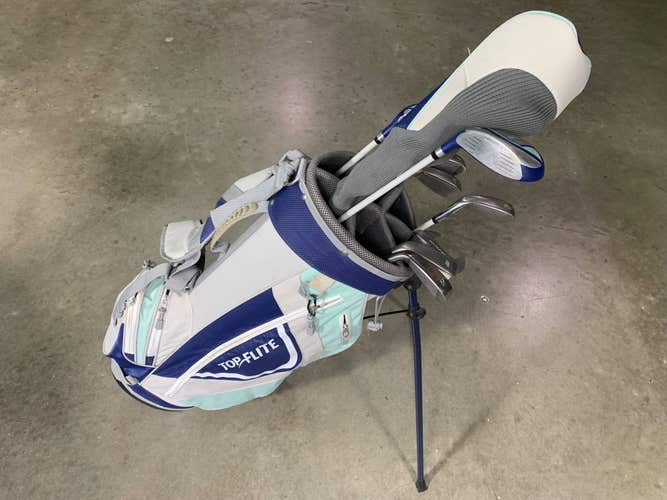 Top Flite Ladies Club Set Driver 3W 5H-6-PW  Putter Womens RH + Bag