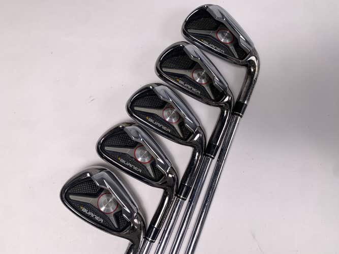 TaylorMade Burner 2009 Iron Set 4-8 Burner Superfast Regular Steel RH NO 9 IRON