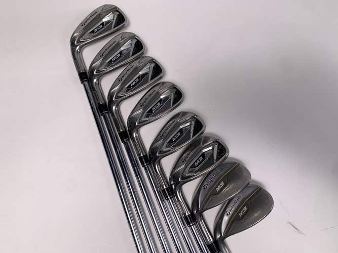 TaylorMade M3 Iron Set 5-PW+AW+SW N.S. Pro 840 Regular Steel Mens LH