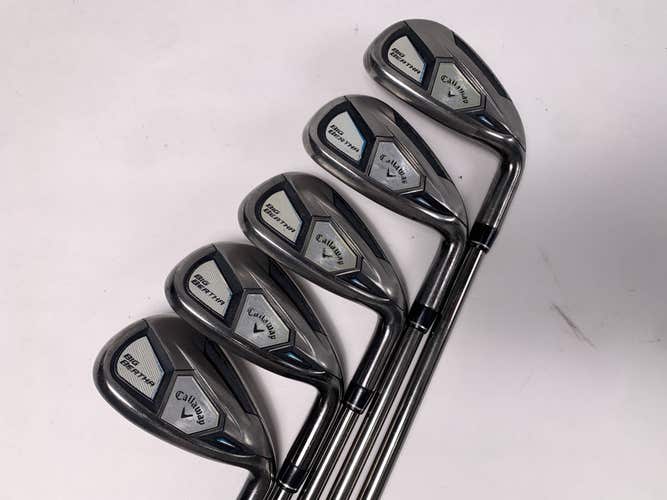 Callaway Big Bertha 2015 Iron Set 8-PW+AW+SW Recoil F1 Ladies Graphite Womens RH