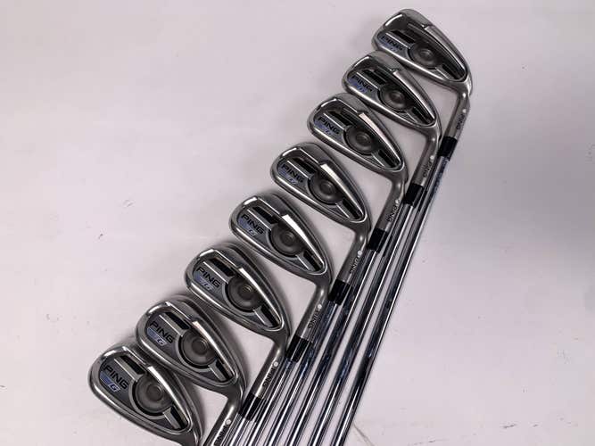 Ping G 2016 Iron Set 4-PW+AW White Dot AWT 2.0 Regular Steel Mens RH