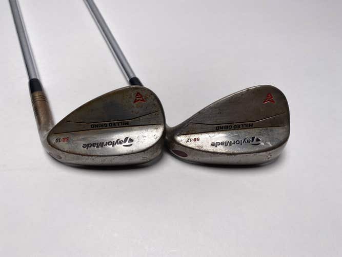 TaylorMade Milled Grind Raw Wedge Set 56* 12 | 60* 10 KBS Stiff Steel RH +3/4"