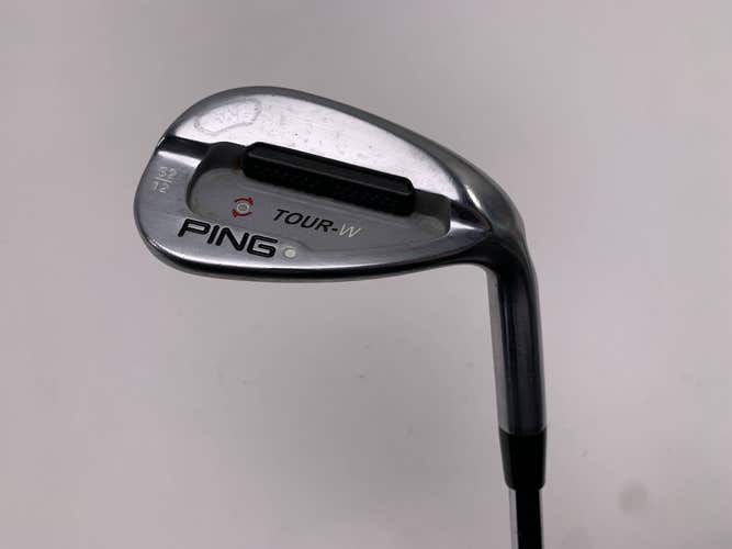 Ping Tour-W Brushed Silver Gap Wedge GW 52* 12 White Dot 3* Up AWT Stiff RH