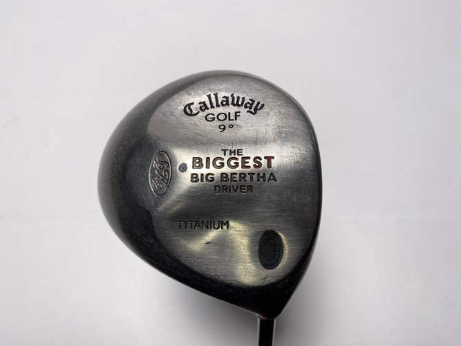 Callaway Biggest Big Bertha Driver 9* Wizard Carbon Regular Graphite Mens RH