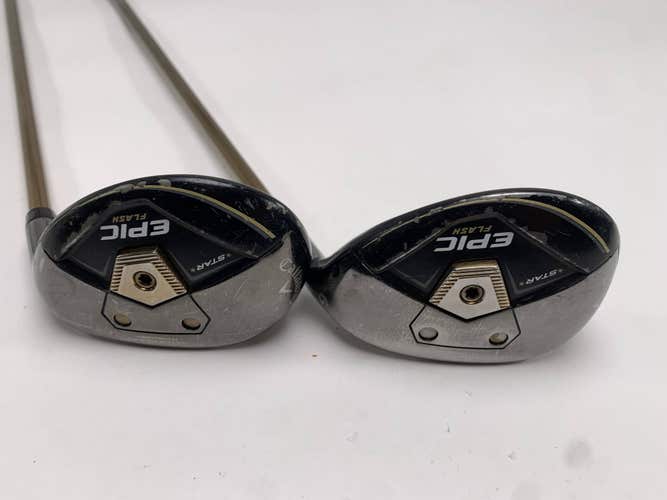 Callaway EPIC Flash Star 5 & 6 Hybrid Set 23* 26* ATTAS 50g Senior Mens RH
