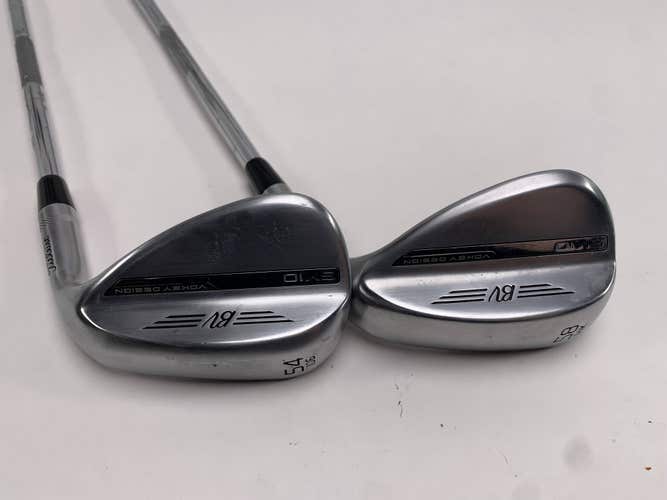 Titleist Vokey SM10 Tour Chrome Wedge Set 54* 10 58* 14 SM10 Wedge Steel Mens RH