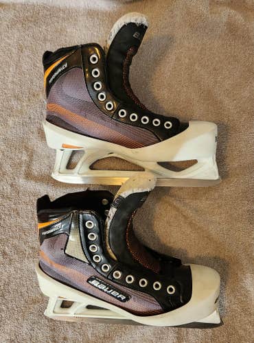 Bauer Performance Hockey Goalie Skates Regular Width 8 (Used)