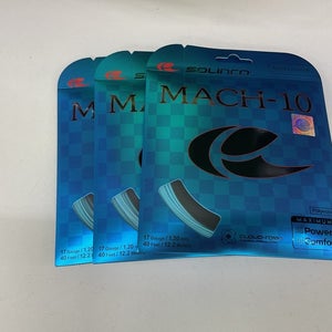 3 Pack Solinco Mach-10 17g/1.20mm Polyester Light Blue