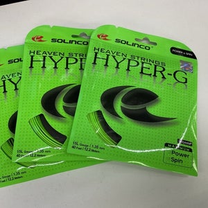 3 Pack Solinco Hyper-G 15Lg/1.35mm Polyester Green