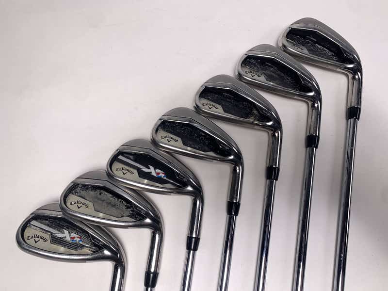 Jeu De Fers Callaway X Forged CB 4-PW (7 Fers) - Manche MMT Taper 105 Extra Rigide, Droitier, Reconditionné état Correct
