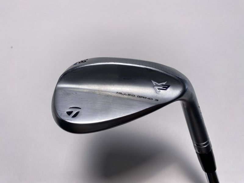 TaylorMade Milled Grind 3 Raw Chrome Lob Wedge LW 58* 8 DG X100 Mens RH