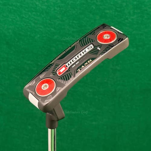 LH Odyssey O-Works #1 Tank Plumbers-Neck 35" Putter Golf Club w/ HC