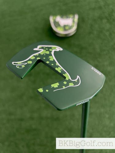 Goated Golf Lucky Shamrock Mallet 35 Putter w Headcover