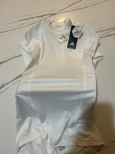 White Large Men's Adidas Compression (New)