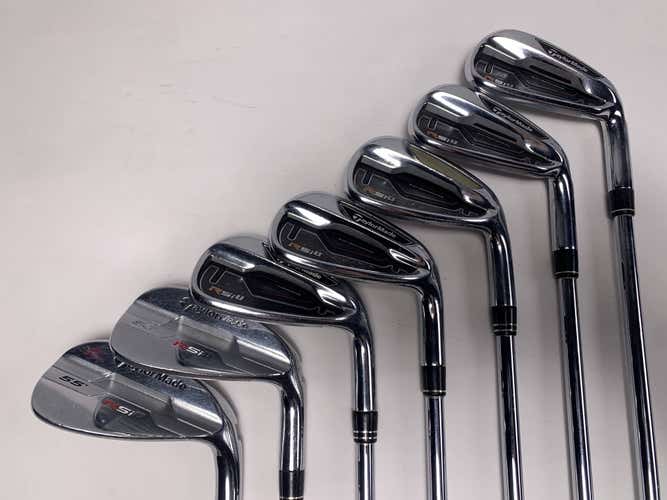TaylorMade RSi 1 Iron Set 6-PW+AW+SW REAX 90g Stiff Steel Mens RH