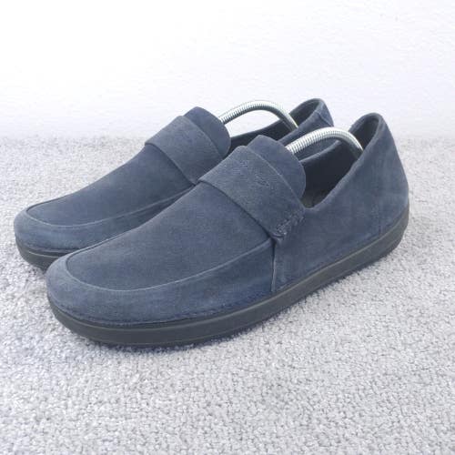 Fitflop Loafers Mens Size 11 Shoes Blue Suede Comfort Slip On Low Top