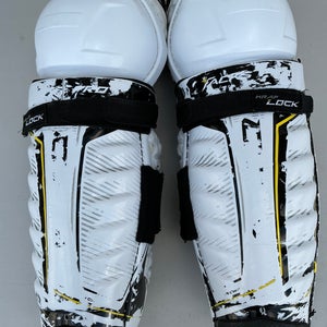 Senior CCM Super Tacks Pro Stock AS1 15" Shin Pads (Used) 9286