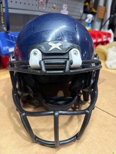 USED XENITH X2E+ YOUTH FOOTBALL HELMET - SMALL - NAVY