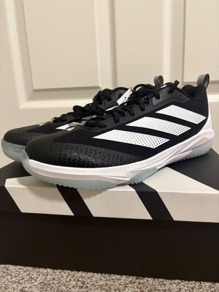 Black Men's Size 13.0 (W 14.0) Adult Adidas Adizero Low Top Turf Cleats (New)