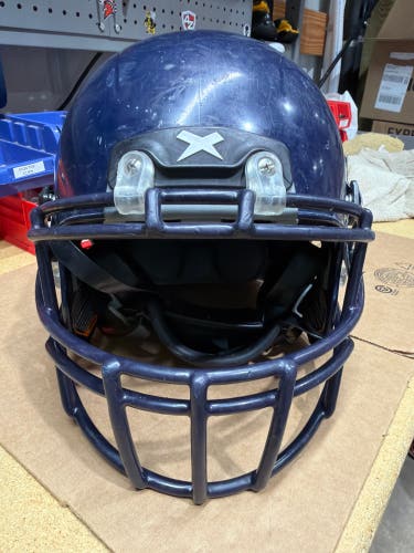 USED XENITH X2E+ YOUTH FOOTBALL HELMET - MEDIUM - NAVY