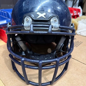 USED XENITH X2E+ YOUTH FOOTBALL HELMET - LARGE - NAVY