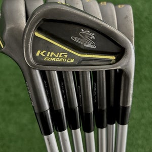 Cobra King Forged CB / MB Black Combo Iron Set 4-G / KBS Tour C-Taper 120 Stiff