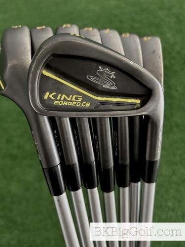 Cobra King Forged CB / MB Black Combo Iron Set 4-G / KBS Tour C-Taper 120 Stiff