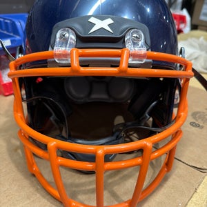 USED XENITH X2E+ YOUTH FOOTBALL HELMET - MEDIUM - NAVY