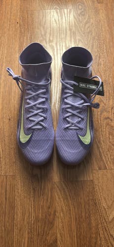 Purple Unisex Size M 12.0 (W 13.0) Nike Mercurial Vapor Elite Molded Cleats Cleats (New)