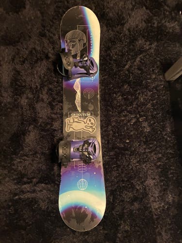 Unisex Burton Bullet Snowboard All Mountain With Bindings 141 cm (Used)