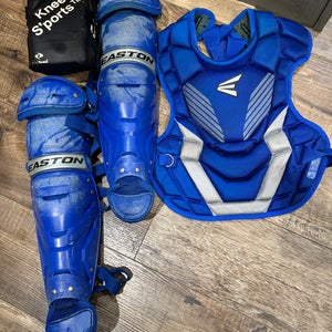 Blue Easton Catcher's Set (Used)