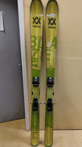 Volkl Blaze 106 Powder Skis 186 CM With Bindings Max Din 16 (Used)