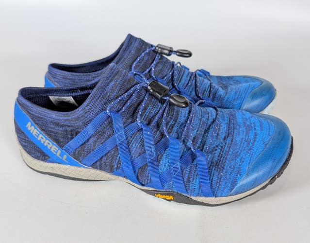 MERRELL Trail Glove 4 Knit Barefoot Hiking Shoes Mens Size: 8.5 Navy Blue
