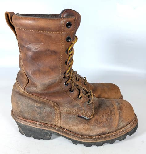 Red Wing 4420 Loggermax Work Boots Mens Waterproof Steel Toe  Size 9.5 D