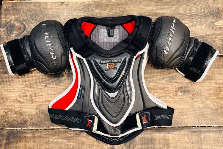 Large Junior Bauer Vapor 1X Shoulder Pads (Used)