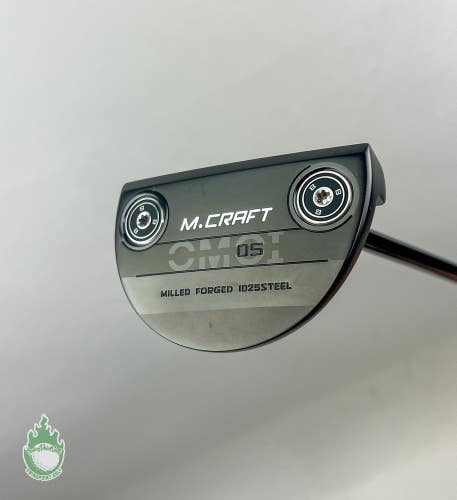 Right Handed Mizuno M Craft OMOI 05 Black Ion Forged 34.5" Putter Steel Golf