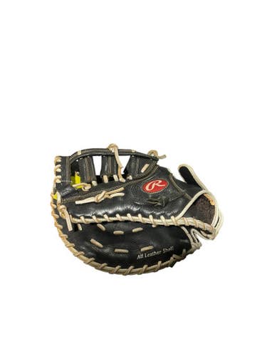Used Rawlings RAWLINGS 1ST BASE MITT STORM BB/SB First Base LH Throw Black 12 1/2" 11834-S000046846