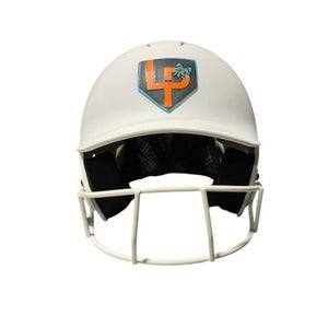 Used Champro WHITE HELMET Batting Helmet w/Mask White MD 11834-S000046855